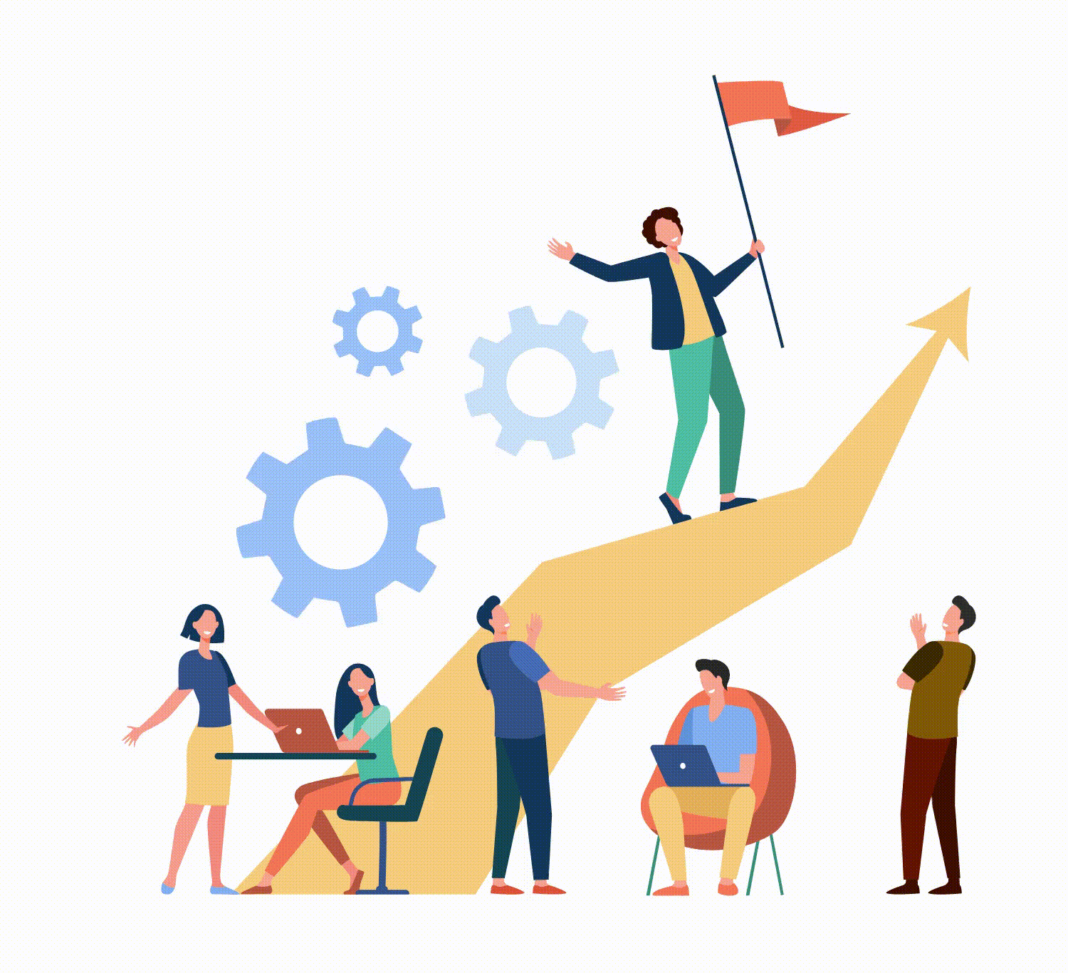 Journey story illustration